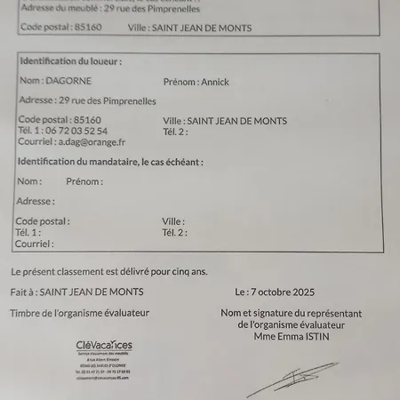 Mon Coin De Paradis * Saint-Jean-de-Monts